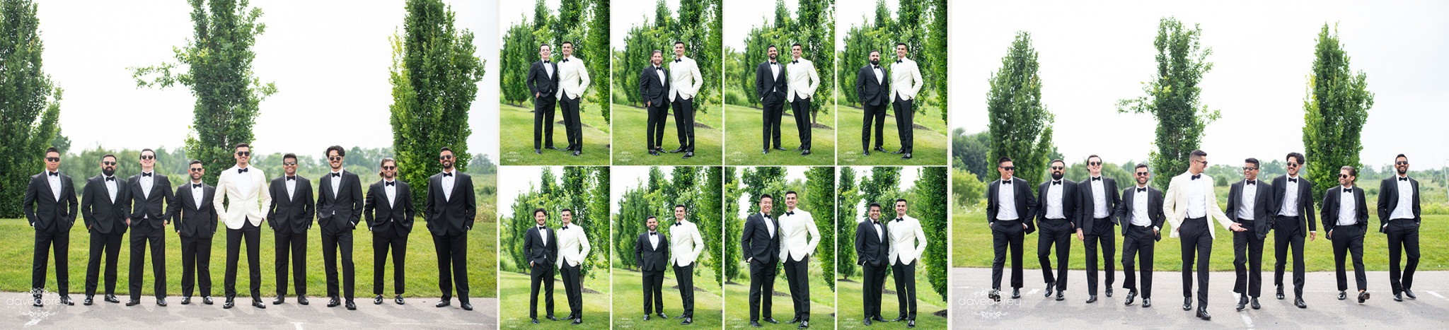Raj with his groomsmen at The Arlington Estate