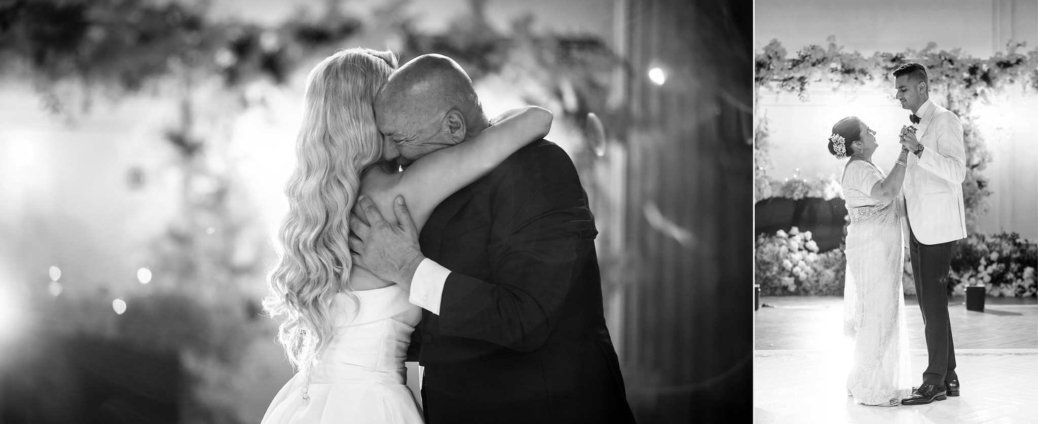 Emotional parent dances during the Arlington Estate reception